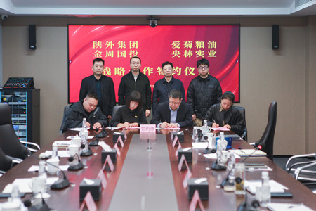 陜外集團(tuán)與周至縣政府、愛(ài)菊糧油、金周?chē)?guó)投、央林實(shí)業(yè)座談交流并簽署戰(zhàn)略合作協(xié)議